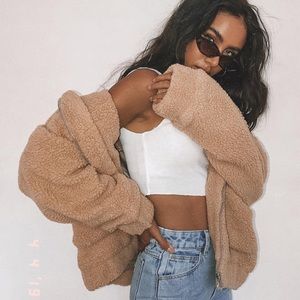 Beige princess Polly teddy coat